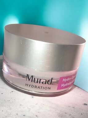 Murad Hydration Gel Cream Jar with Pink Accent and Silver Lid